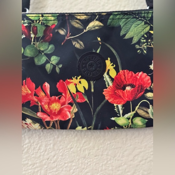 Kipling | Black Floral Crossbody Bag - Picture 2 of 4
